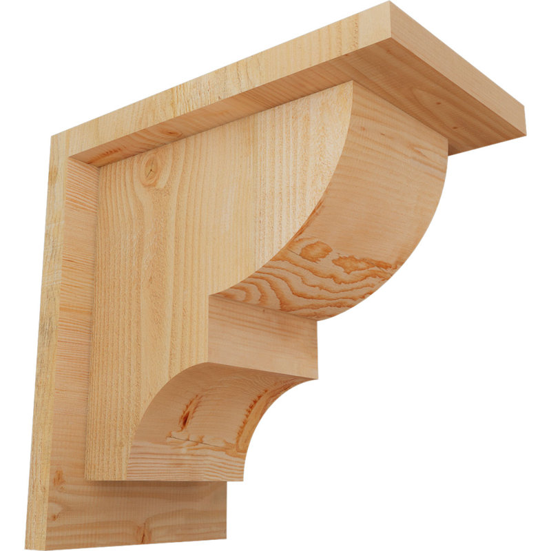 Corbeau Ridgewood avec contre-plaque, H 10 po x l 6 po x P 10 po, Sapin de Douglas, Sciage brut