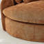 59.8" Round Upholstered Convertible Sofa Bed