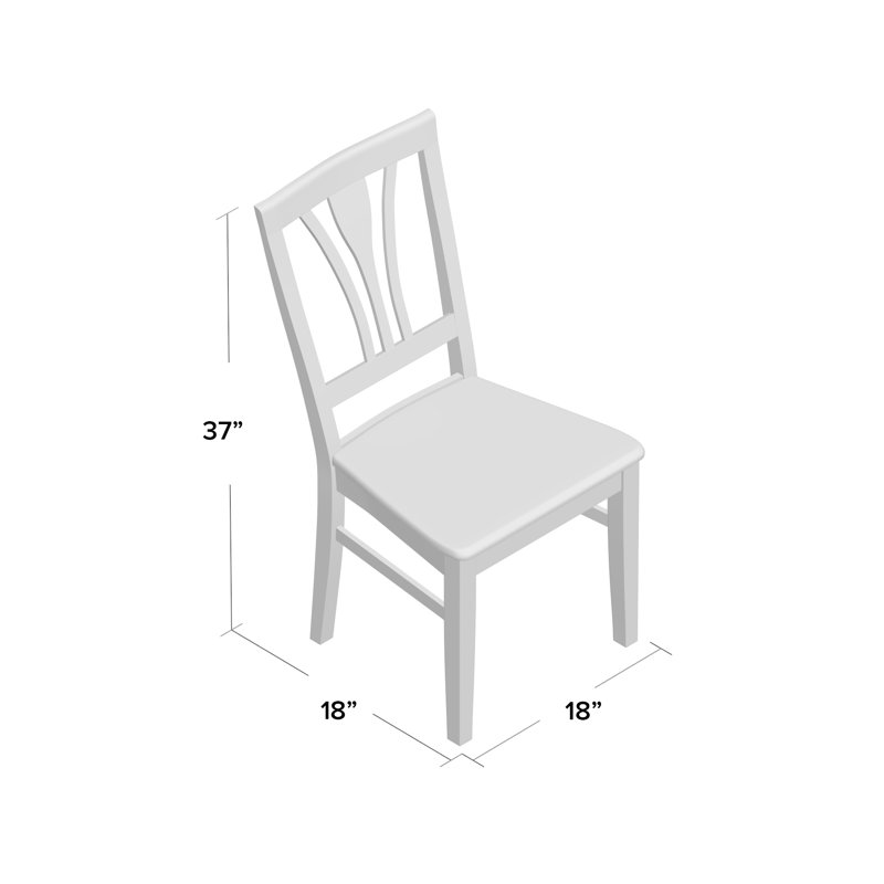 Maner 18'' H Solid Wood Side Chair