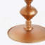 Petite petite table de bout ronde dorée, hauteur 29,3 po, décor métallique rétro
