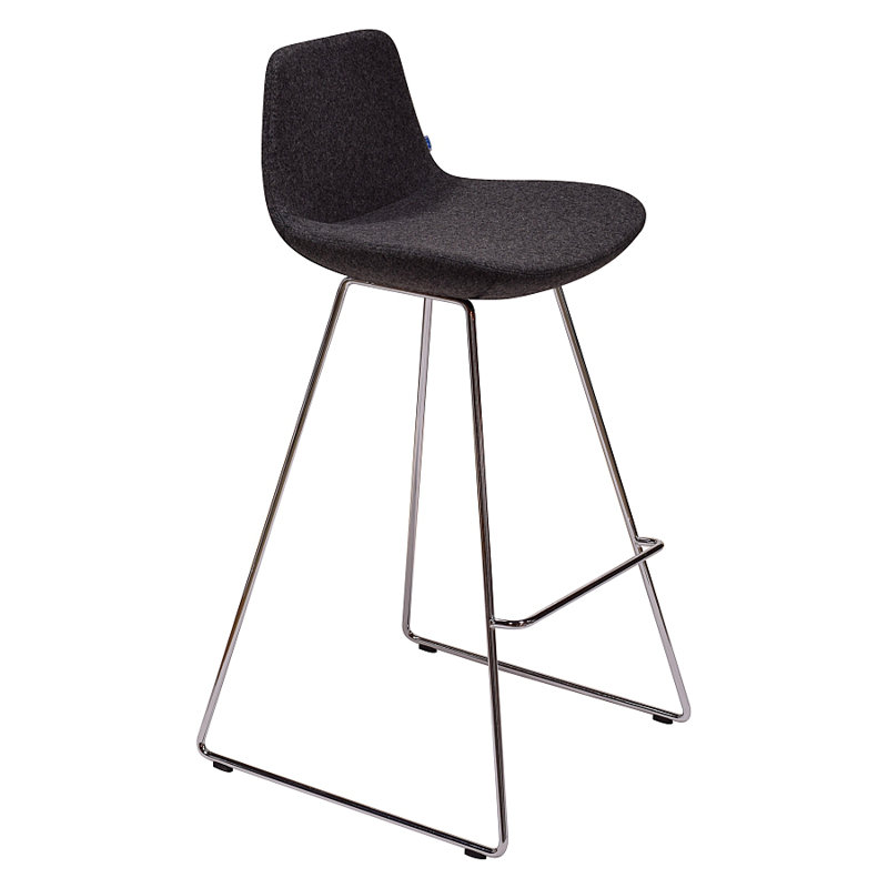 Pera Upholstered Counter Stool with Metal Frame, Bar Stool (29" Seat Height)