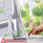 Magnetic Window Screen, Fly Screen For Windows Max Size 190 X 120CmFiberglass Mesh Easy Installation Prevents Insects/Flies/Mosquitoes From Entering The RoomWhite Frame With Grey Net-633557617-633557616
