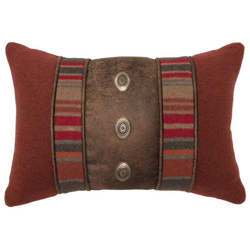 Wooded River Hudson Garnet Pillow 14x20