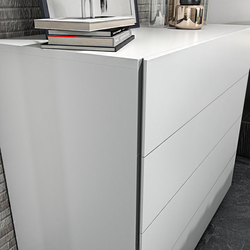 Charliyah 35.4'' W 4 - Drawer Dresser, White