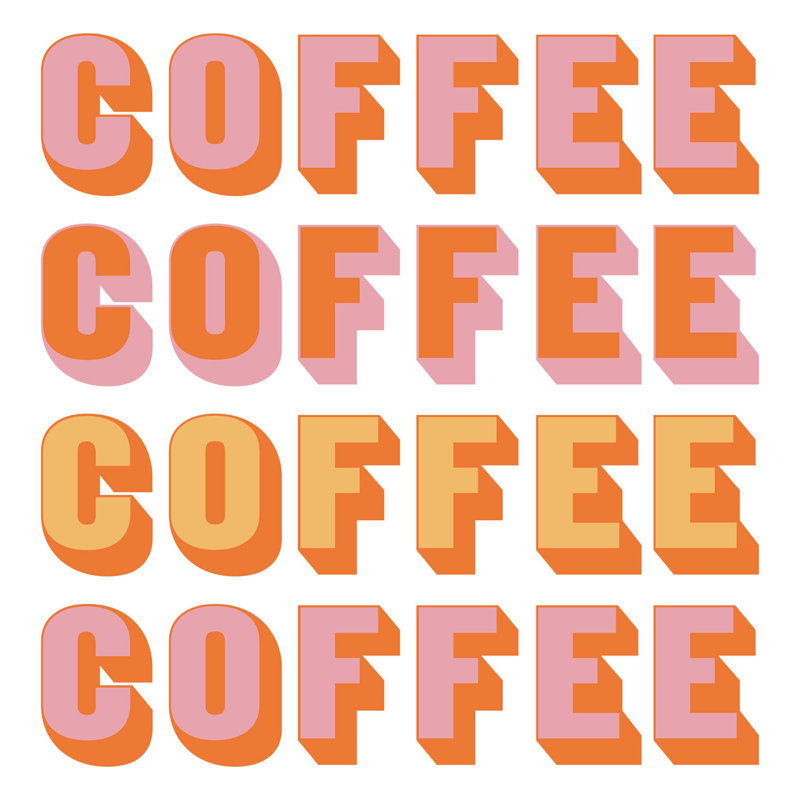 Yaffa G " Coffee ", 41" H x 39" W, Wrapped Canvas