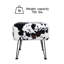 43.2cm Wide Square Animal Print Footstool Ottoman