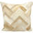 Alonzo Chevron Leather/Suede Reversible Throw Pillow-2016217720