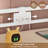 Twin Over Twin Bunk Bed With Charging Station, Storage Shelf,House Bunk Bed Frame Metal Loft Bed With Led Lights,No Box Spring Needed,Space Saving For Bedroom-506722074