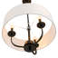 Luminaire suspendu tambour en tissu 3 lumières