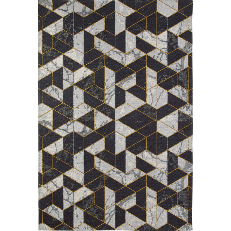 Zayden Geometric Hand Woven Area Rug, Rectangle 200 x 285cm
