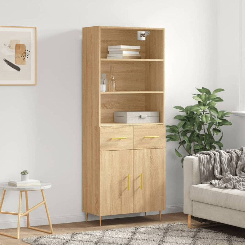 Sucher 69.5 cm W Highboard, Sonoma Oak