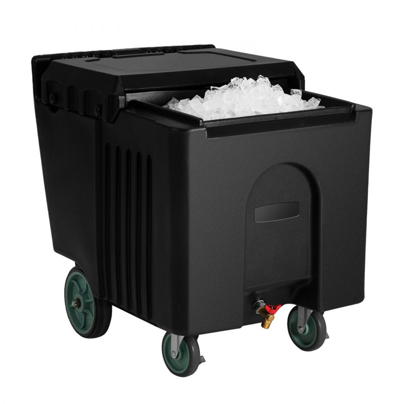 VEVOR 29.5L Ice Chest with wheels in Black