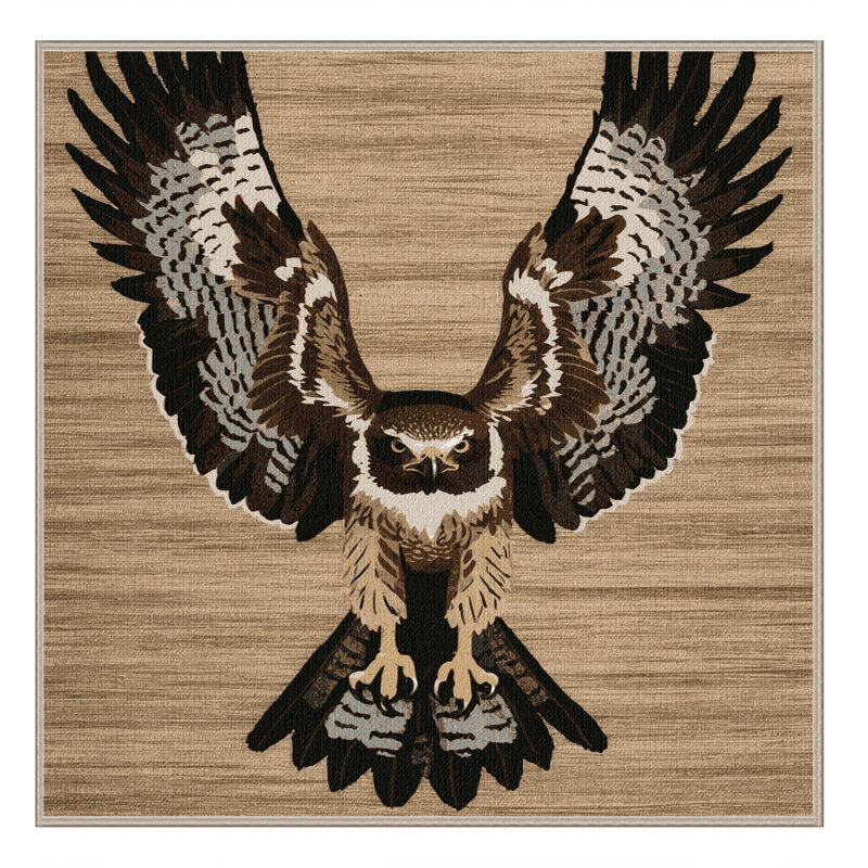  Tapis lavable commun Kestrel Birds, Carré 4 pi
