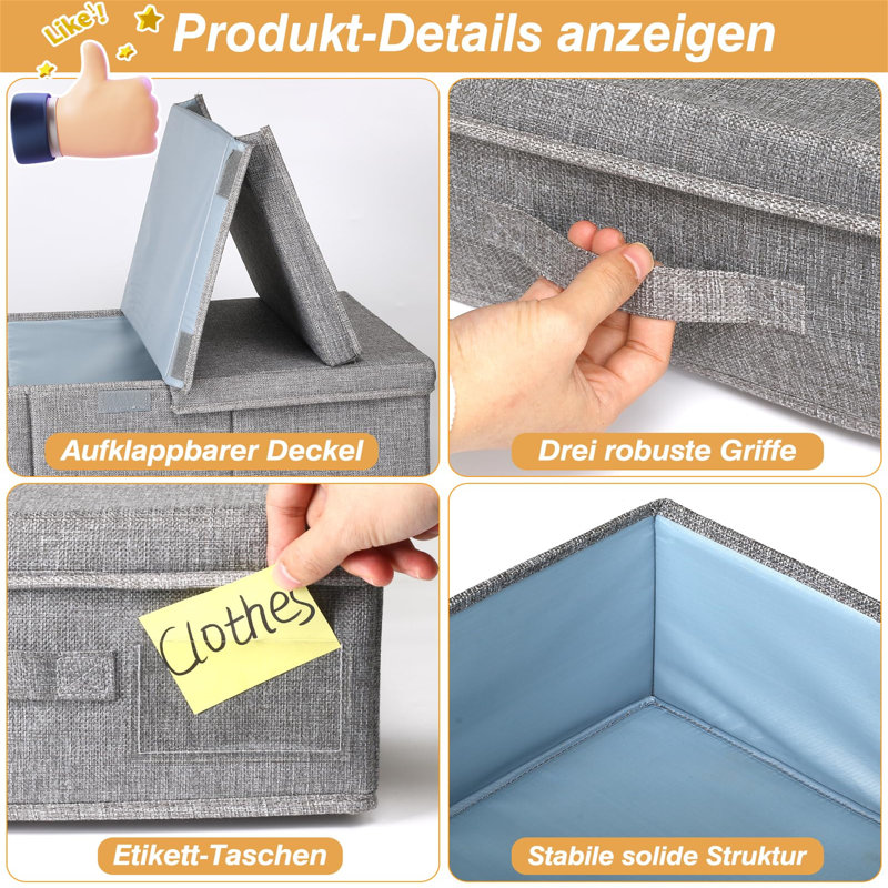 Ebern Designs Fabric Underbed Storage