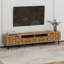 Meuble télé Mid-Century avec 2 tiroirs, console multimédia-116795696