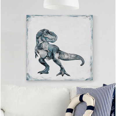 «Dinosaur Chase» - peinture sur toile tendue