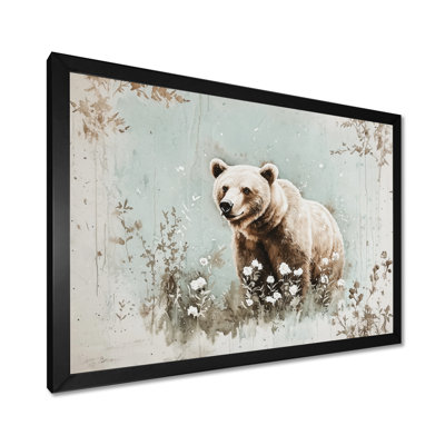 Brown Bear In Forest II - Bear Print Wall Art