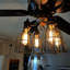 Metal Lamp Guard 1-Light Kitchen Island Pendant