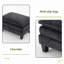 Repose-pieds rectangulaire en chenille-129881712