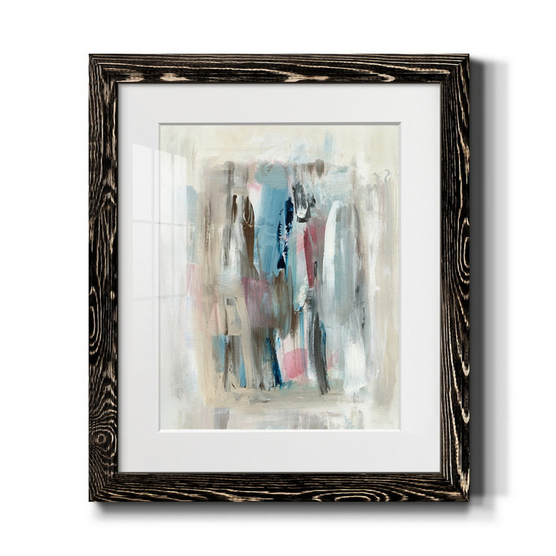 Été délavé - reproduction d'art, H 24 po x l 18 po x P 1,5 po, Papier encadré noir, Blanc
