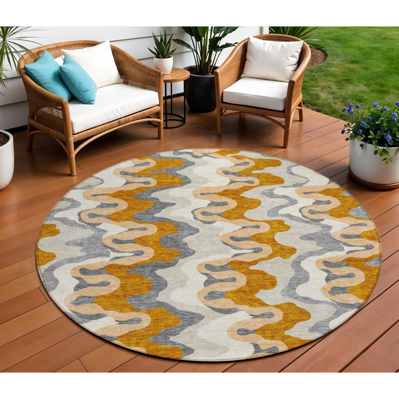 Tapis rond rond 8 po