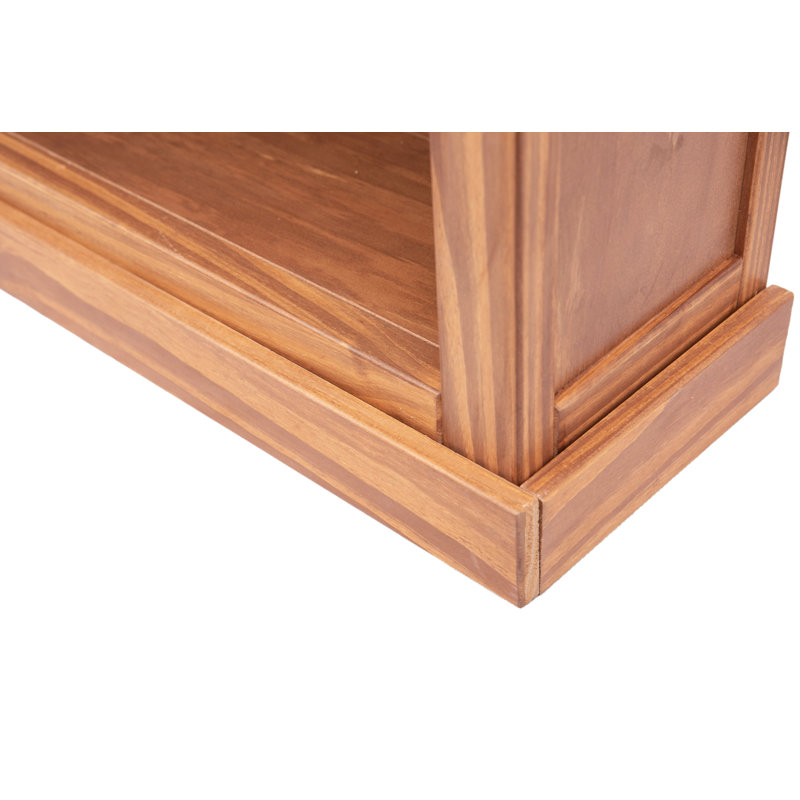 Middlebrook 120cm H Standard Bookcase, 120 cm H x 70 cm W x 25 cm D, Honey Brown