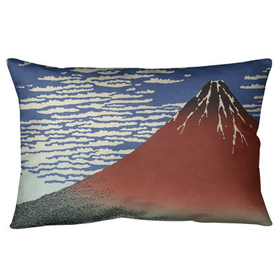 Coussin lombaire à vent clair katsushika hokusai, fine