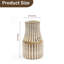  Vase en bois | Vase décoratif en bois fabriqué à la main | Élégante décoration intérieure | 9 x 15 po 