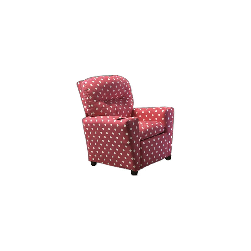 Analeah Upholstered Recliner, Gray/White