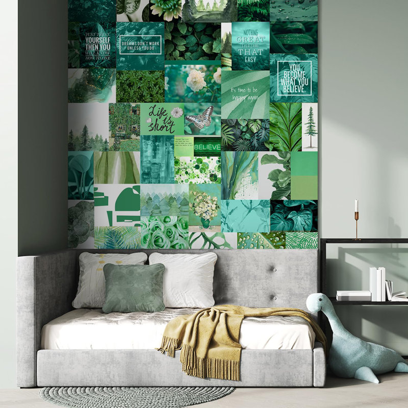 Papier peint Inspirational Green, L 48 po x l 48 po