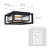 Matte Black 10'' W LED Outdoor Flush Mount