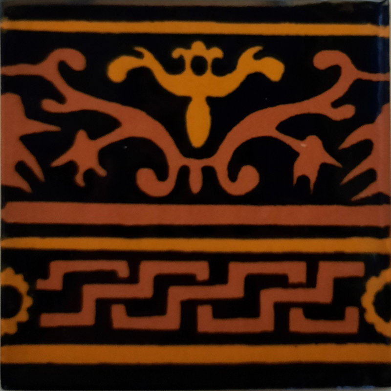 Carrelage mexicain 4 pièces 4,2 "x 4,2" TalaMex Soria Talavera