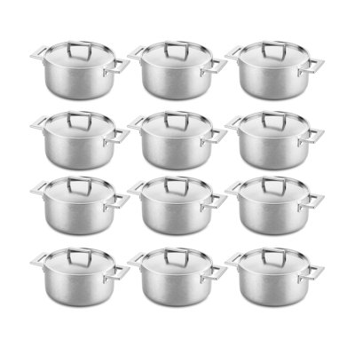 Attiva 12 - Piece Aluminum and Stainless Steel Cookware Set