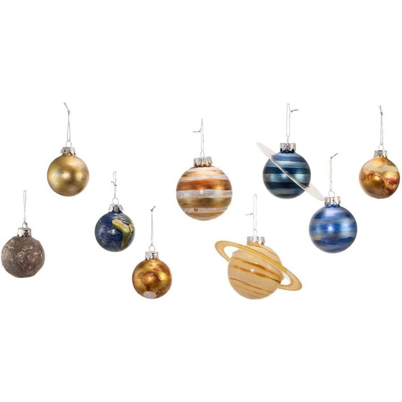 Noble Gems™ 9 Piece Noble Gems Planet Solar System Ball Ornament Set