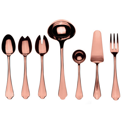 Dolce Vita 7 - Piece Stainless Steel Flatware Set - Service for 1