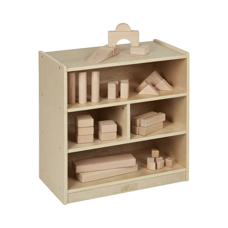 Petit chariot de rangement ECR4Kids, Naturel