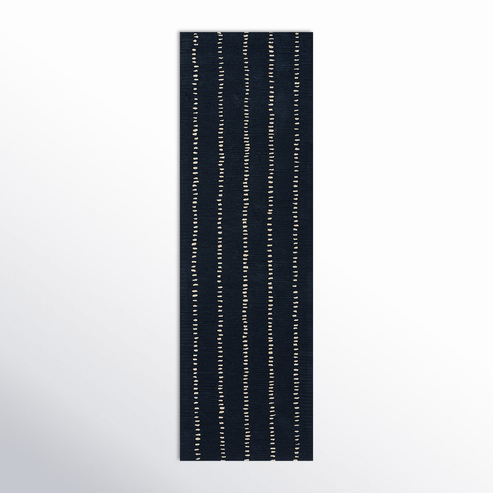 Nichols Hand Tufted Wool Navy Rug, Runner 2'6" x 8'