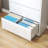 5 Drawer Metal Office File Cabinet With Lock, White Modern For Efficient Storage Filing Drawers And-1851246124