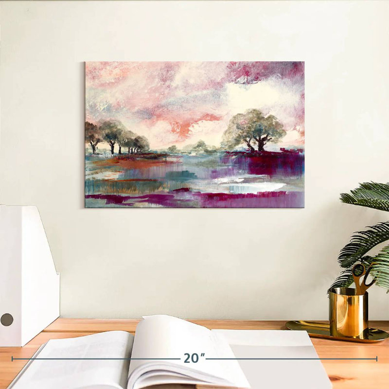 Coucher de soleil rouillé Avery, H 8 po x l 12 po