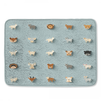 Tapis de bain mignon avec des animaux