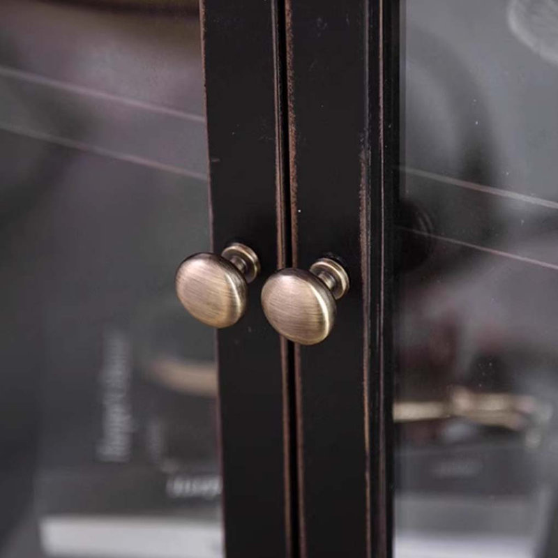 Vaisselier avec porte en verre noir