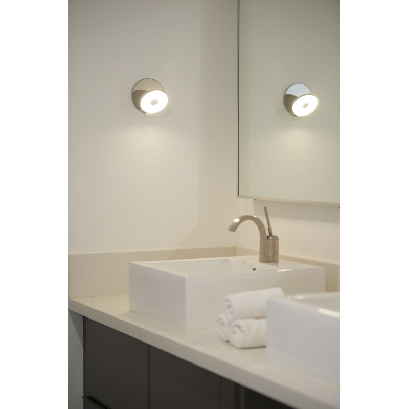 Gravy 1 - Light LED Flush Mounted Sconce, Chrome