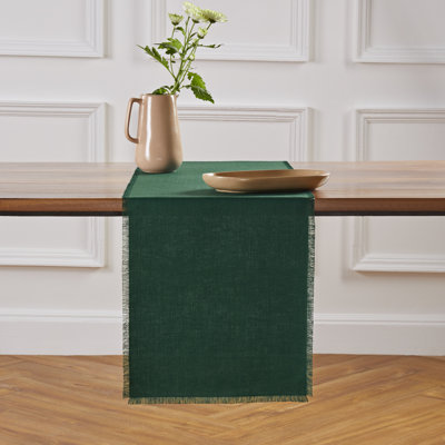 Fringe - 100% Pure Linen Table Runner