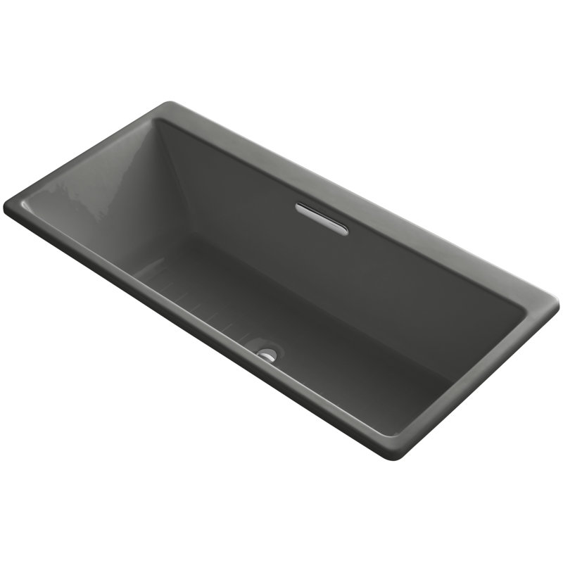 Reve 67" x 36" Soaking Bathtub, Thunder Grey