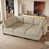 Mélange de polyester beige