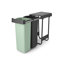 Bac de recyclage en plastique à double compartiment Sort & Go, 2 x 8 gallons (2 x 30 L)
