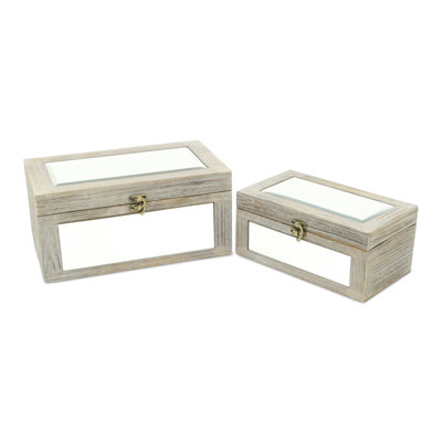 2 Piece Handmade Decorative Box Set