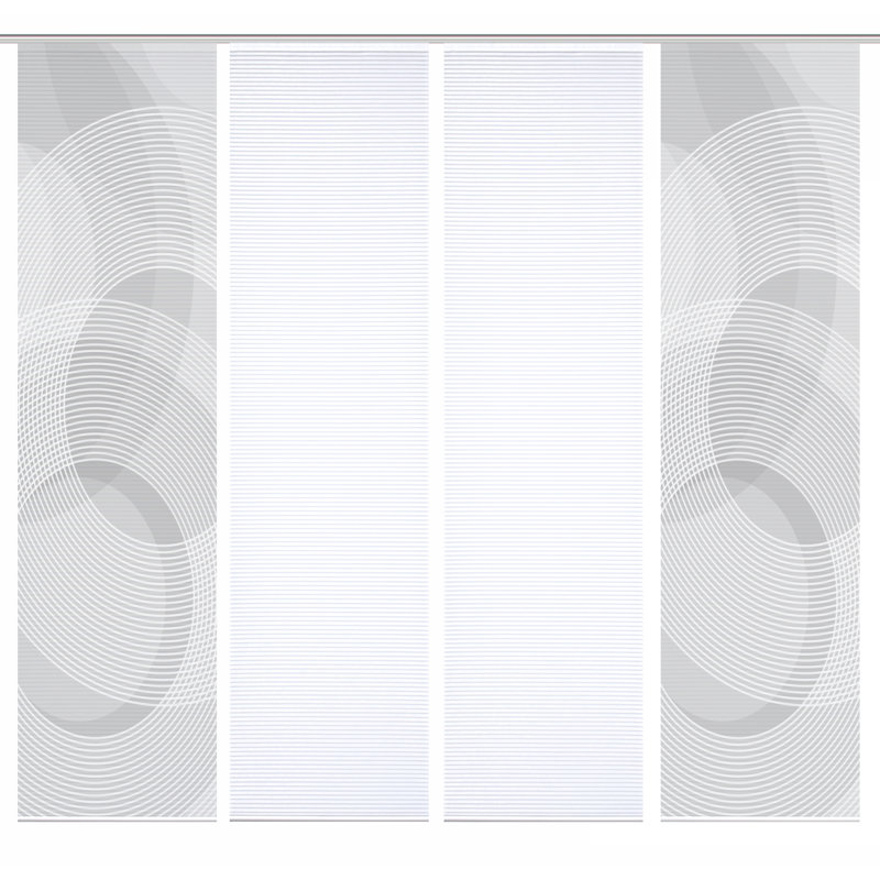 Semi Sheer Sliding Panel, in Grey
