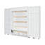 Grand lit escamotable mural avec portes de rangement-672670177