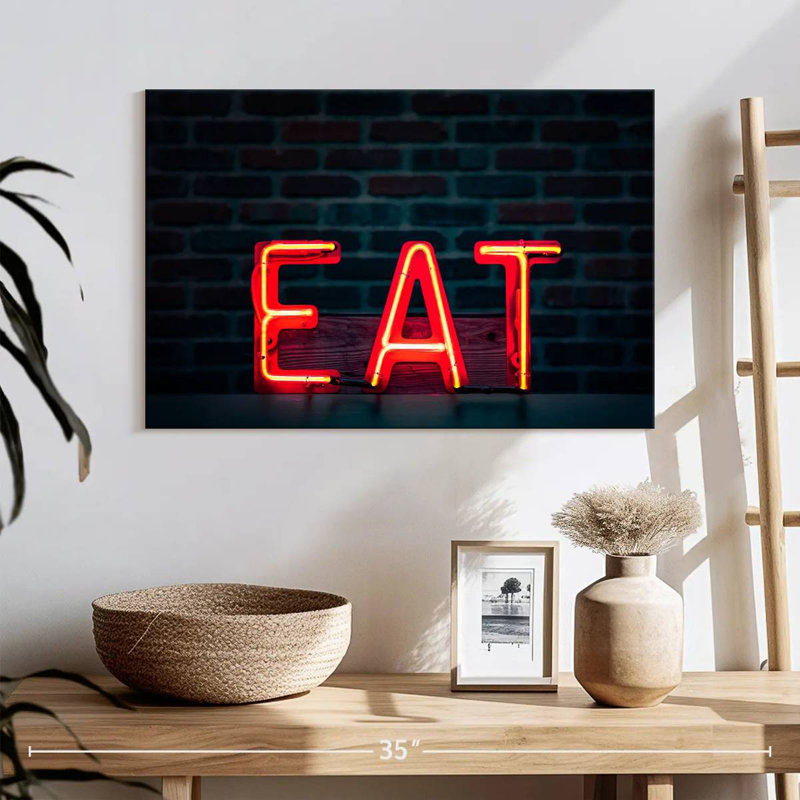 Enseigne murale Khylige Eat Neon, H 30 po x l 45 po